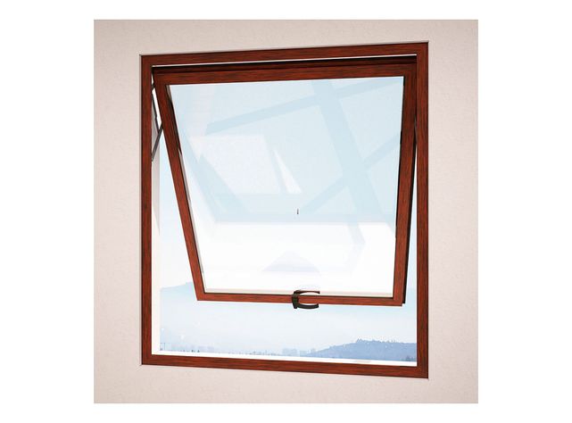 Ventana Aluminio 60x60 cm Termopanel Proyectante Madera Mundo Glass-2