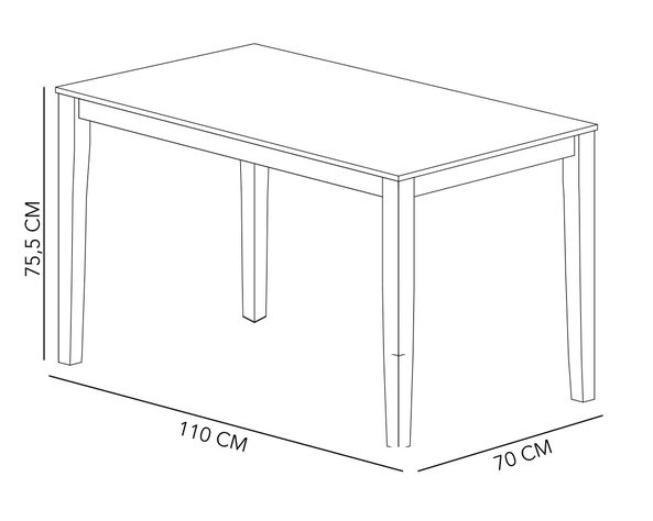 Comedor 4 sillas Kuala moca/gris M+Design-6
