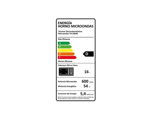 Microondas 20 litros TH-20DM negro-9