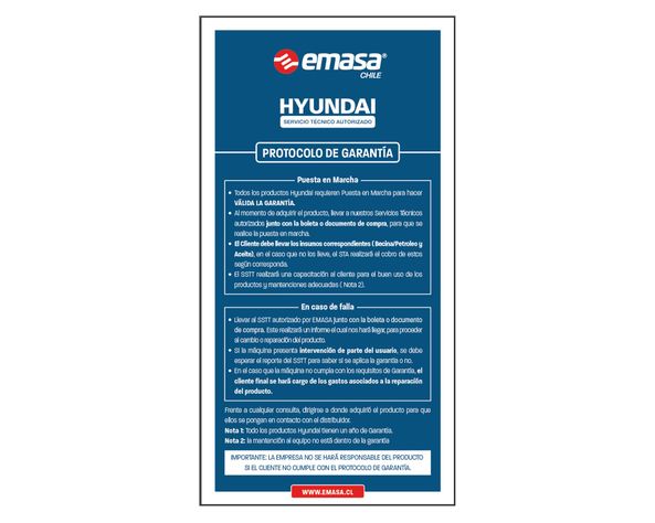 Generador a gasolina eléctrico/manual 3500W 15 lt 82HYG4950E Hyundai-6