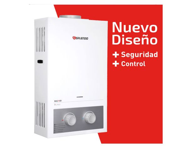 Calefont ionizado tiro natural 7 litros gas licuado MV SB 7 Splendid-1