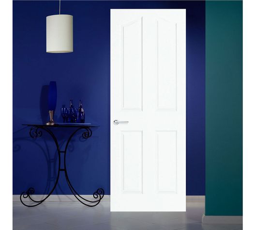 Puerta Interior Madrigal HDF 70x200 cm sin perforación Masonite-0