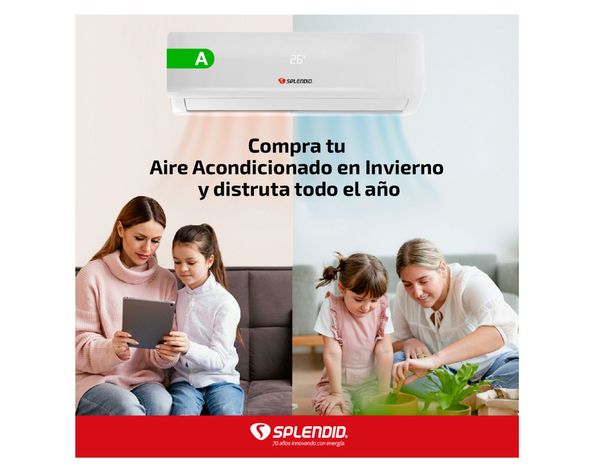 Aire acondicionado split inverter 12000 BTU frío/calor SAC-12K-INV WIFI Splendid-4