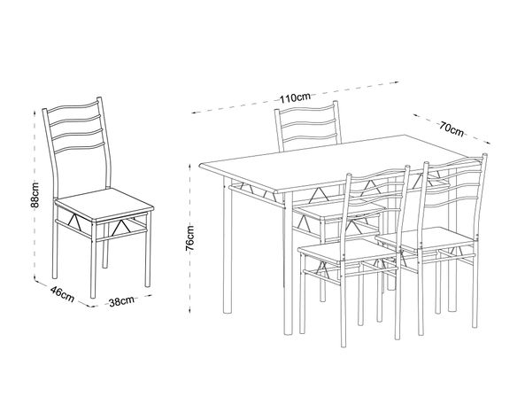 Comedor 4 sillas Barry M+Design-5