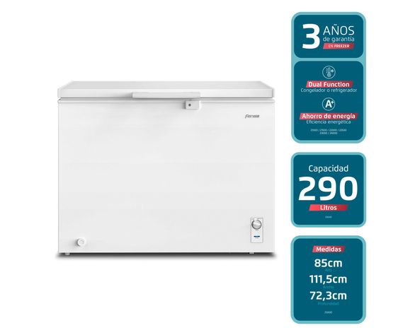 Freezer dual horizontal 290 litros Z300D blanco-1