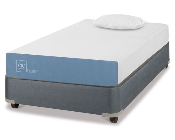 Box americano 1.5 plazas x 190 cm Excellence + almohada Cic-1