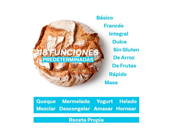 Máquina de pan 550W Multibread inox EasyWays.-4