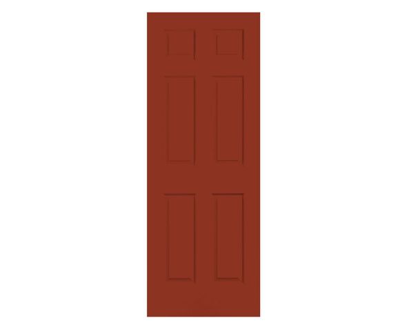 Puerta Metálica Sinfonía 90x200 cm Cerezo Sin perforación Masonite-1
