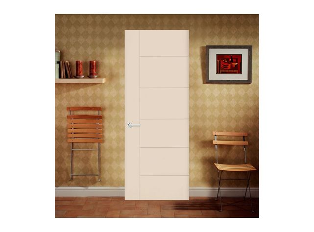 Puerta Interior Rosario 65x200 cm Beige sin perforación Masonite-0