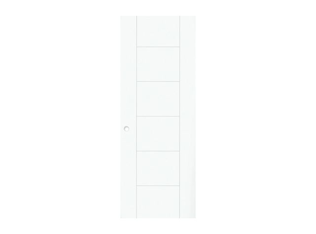 Puerta Interior Amparo 75x200 cm Blanca con perforación Masonite-1