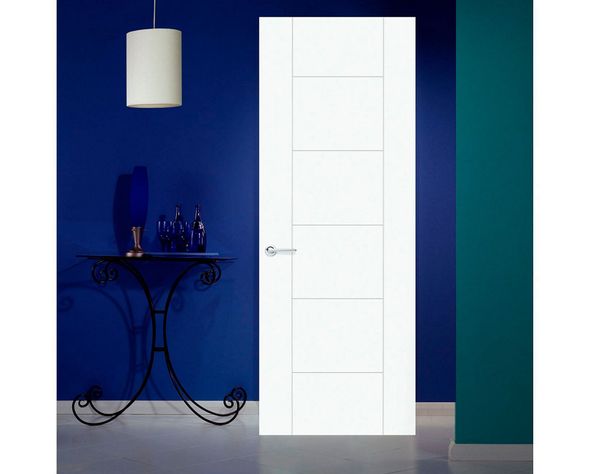 Puerta Interior Amparo 75x200 cm Blanca con perforación Masonite-0
