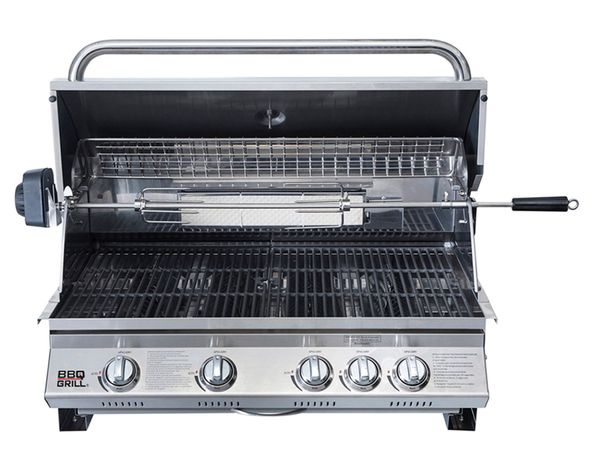 Parrilla a gas empotrada 4 quemadores Kansas BBQ Grill-1