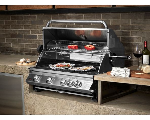 Parrilla a gas empotrada 4 quemadores Kansas BBQ Grill-6