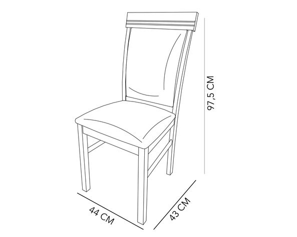 Comedor 6 sillas Ayden moca M+Design-6