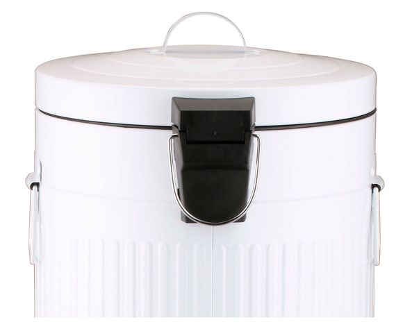 Basurero Vintage blanco 18.6 litros-3