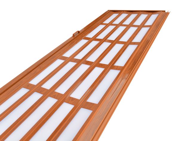 Puerta Plegable PVC 90x200 cm Café claro con ventana Baldara-2