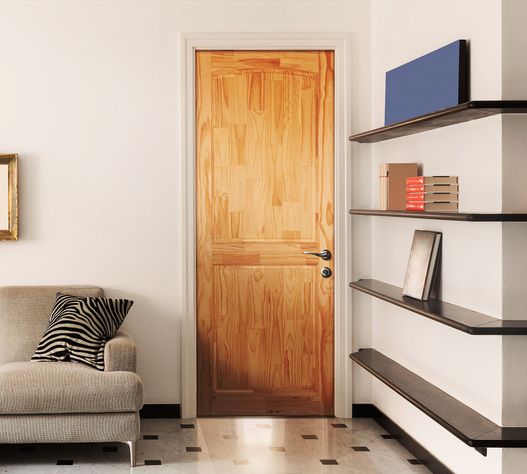 Puerta Pino Radiata Ranco 60x210 cm 2 Paneles Moldupanel-0