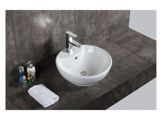 Lavamanos sobreponer 45 cm Catana blanco SmartHome-2