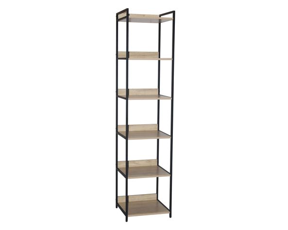Repisa 6 niveles Alerce natural/negro M+Design-1