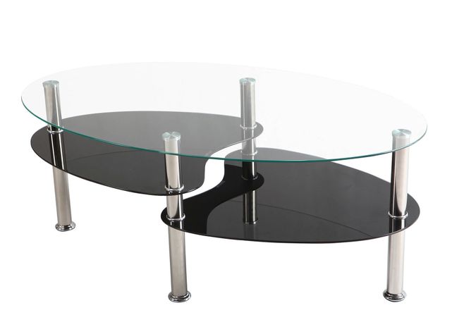 Mesa de centro Elipse clear/negro M+Design-0