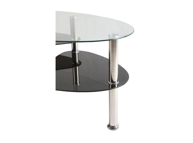 Mesa de centro Elipse clear/negro M+Design-1