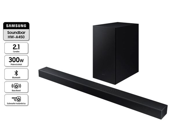 Soundbar HW-A450/ZS negro Samsung.-0