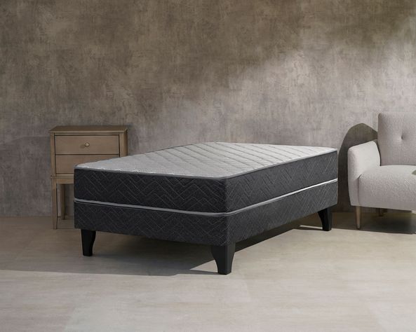 Cama europea 1.5 plazas x 190 cm Apolo black Celta-4