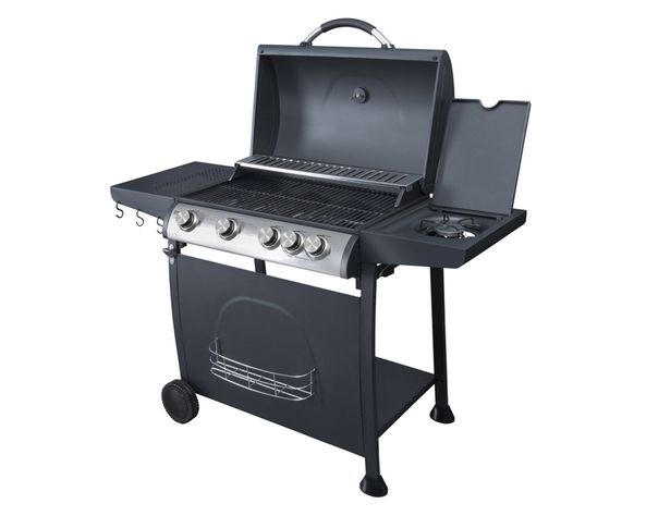 Parrilla a gas 4 quemadores + lateral Indiana BBQ Grill-2