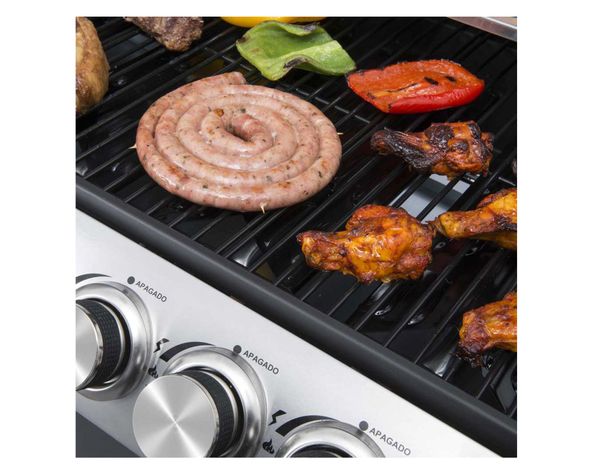 Parrilla a gas 4 quemadores + lateral Indiana BBQ Grill-5
