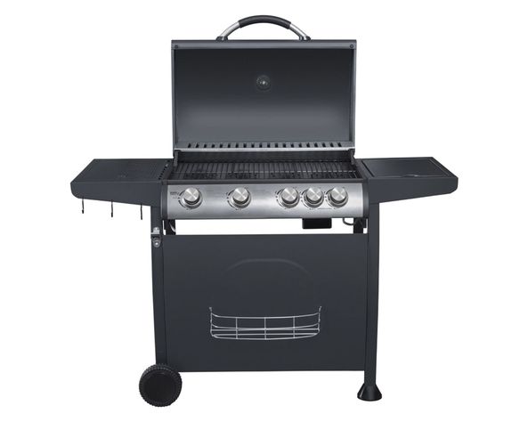 Parrilla a gas 4 quemadores + lateral Indiana BBQ Grill-9