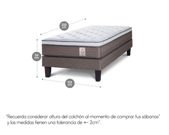 Cama europea 1.5 plazas New style 6 Rosen-7