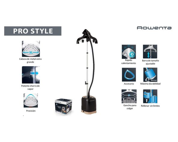 Plancha vapor vertical 1.5 litros Prostyle Rowenta-4
