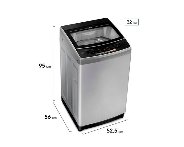 Lavadora carga superior 9.5 kg SZG silver-5
