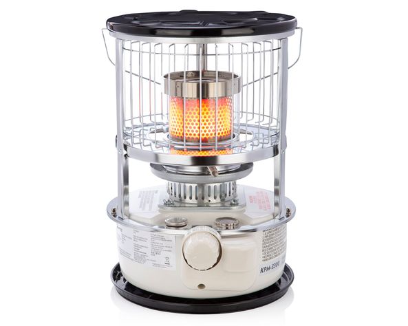 Estufa a parafina 9000 BTU KPM-3300 negro/blanco-0