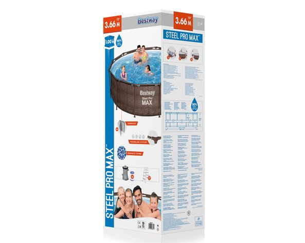 Piscina estructural 9150 litros 366x366x100 cm Bestway-5