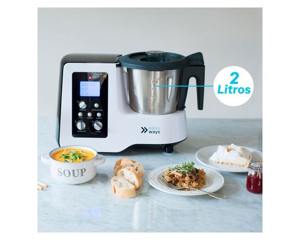 Robot de cocina 1800W Kitchen Pro blanco EasyWays.-3