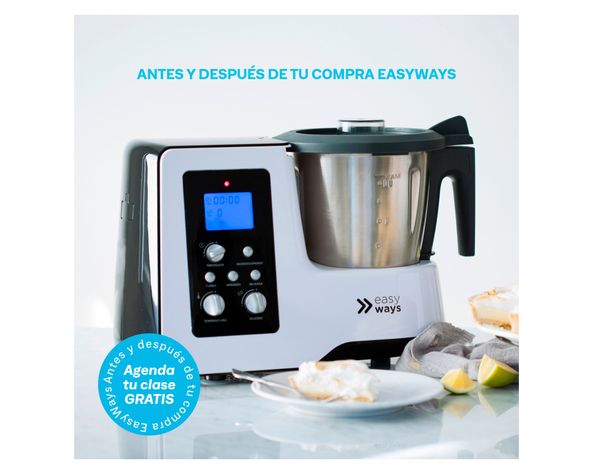 Robot de cocina 1800W Kitchen Pro blanco EasyWays.-4