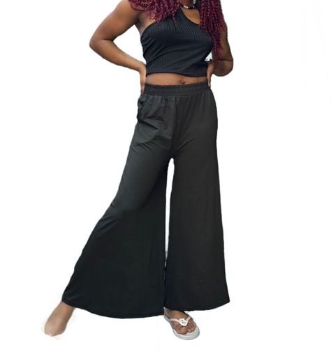 pantalon palazzo de mujer para verano-2