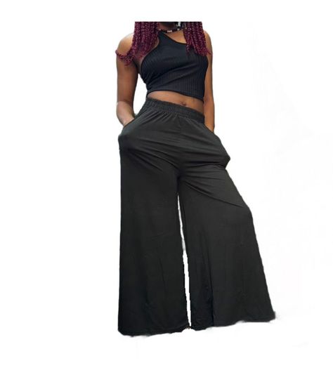 pantalon palazzo de mujer para verano-3