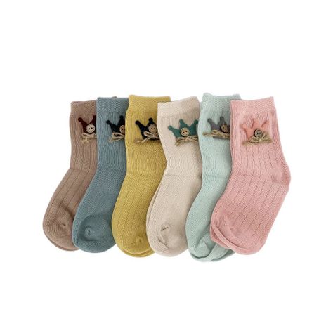 Calcetines con diseño, NW, modelo crew, pack de 6-0