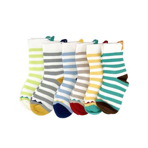 Calcetines con diseño, NW, modelo crew, pack de 6-0