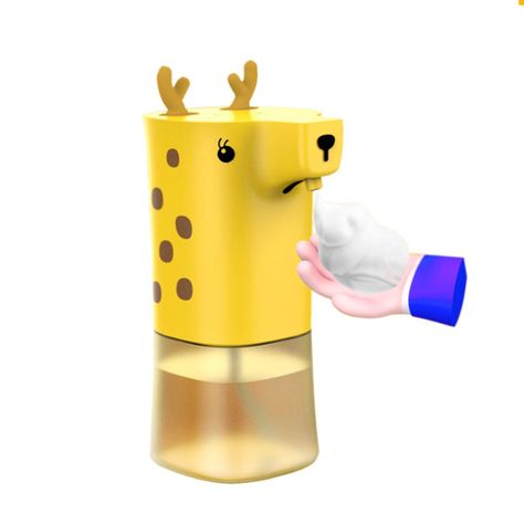 Dispensador Automático De Jabón Espuma Para Niños Jirafa-0
