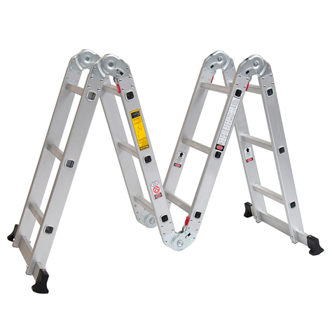 ESCALERA MULTIPROPOSITO ALUMINIO 12 PELDAÑOS 150 KG-0