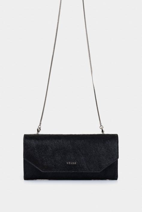 Vélez PortaChequera Kauai Cuero Pelo Mujer Negro-1