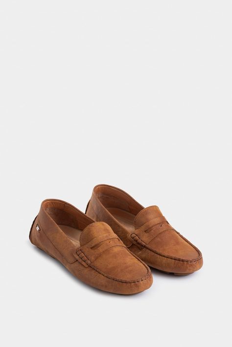 Vélez Mocasines Manchester Cuero Mujer Detalle Folia Miel-1