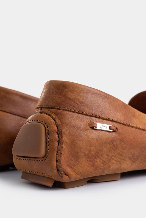 Vélez Mocasines Manchester Cuero Mujer Detalle Folia Miel-4