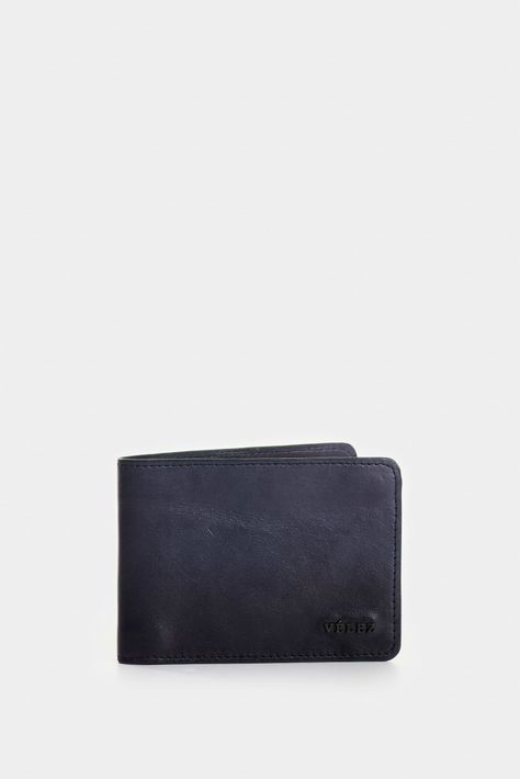 Vélez Billetera Oasis Cuero Hombre talle traste Azul Oscuro-0