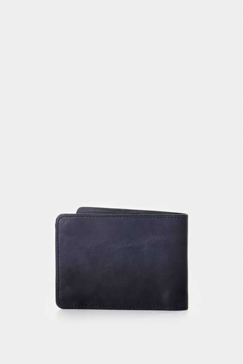 Vélez Billetera Oasis Cuero Hombre talle traste Azul Oscuro-2