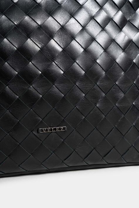 Vélez Shopping Tachete De Cuero Para Mujer Laterales Negro-3
