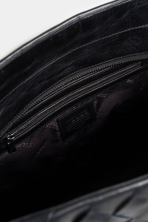 Vélez Shopping Tachete De Cuero Para Mujer Laterales Negro-5